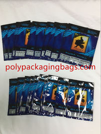 Bolsas de humidor de cigarrillos hechas a medida Bolsas de cigarrillos de plástico con cierre de cremallera