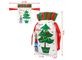 Regalo de Navidad que envuelve bolsos de lazo plásticos del CPE PE